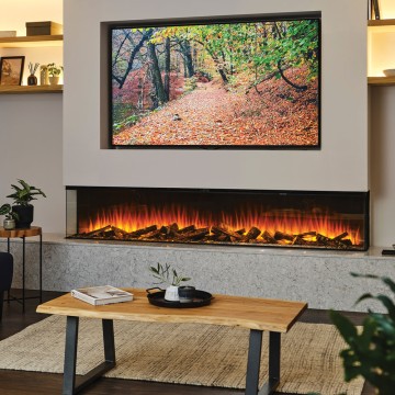 Электрокамин BRITISH FIRES New Forest 2400 with Deluxe Real logs - 2400&nbsp;мм